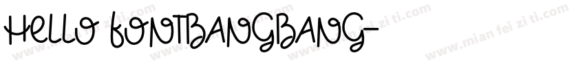 hello fontbangbang字体转换